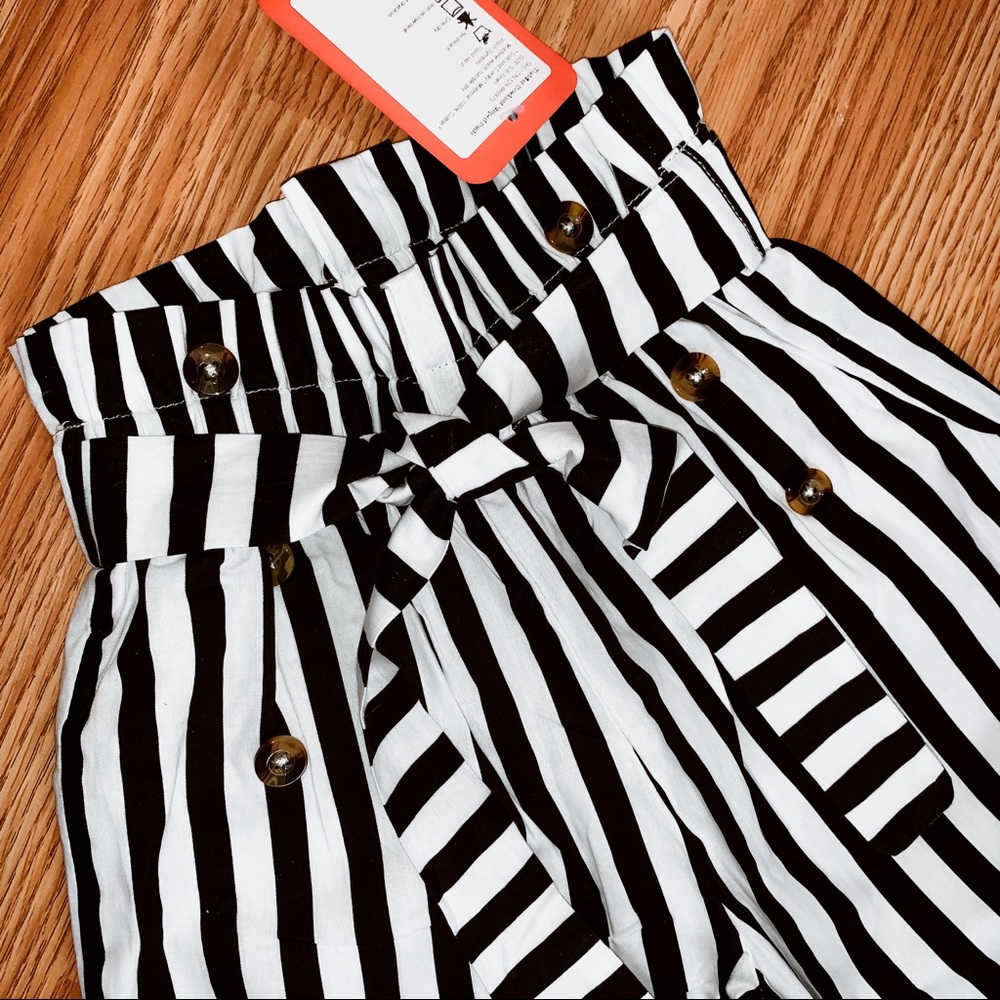Striped, Belted Pant - Picture 3 of 3